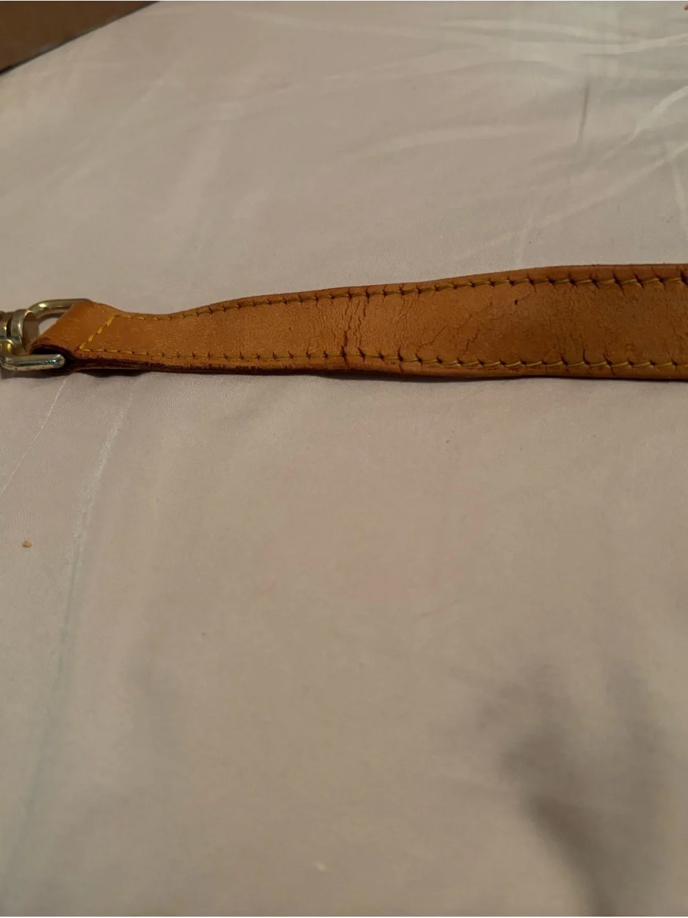 Authentic Louis Vuitton Adjustable Vachetta Leather Shoulder Strap Golden Patina